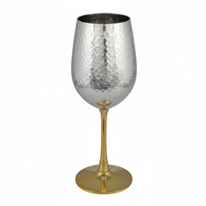 Classic Quality Hammered Brass Metal <b>Wine</b> Goblet Glasses Nique Luxury Drinkware For Home <b>Bar</b> Or Special Events Factory Price - Product Image 6