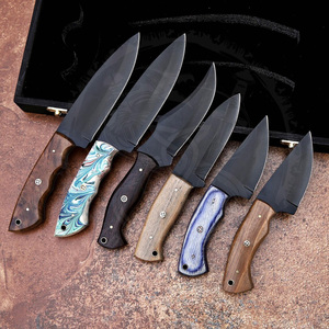 Factory Price New Survival Big Straight Knife Portable Tactical Hunting D2 Steel Fixed Blade Knives with Leather Sheath - Product Image 1