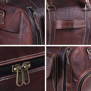 2026 Hot Sale High Premium Quality Genuine <b>Leather</b> Duffle <b>Bag</b> for <b>Men</b> Luxury Sport-Style <b>Travel</b> Duffel <b>Bag</b> for Gym Use - Product Image 6