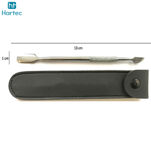 Pousse-cuticules et grattoir à ongles professionnels faits à la main, antidérapants, faciles à utiliser, durables, en acier inoxydable, avec étui de protection en cuir - Product Image 6