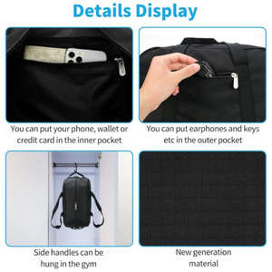 Bolsa Deportiva Ligera Mini, de Poliéster Impermeable, para Viajes, Gimnasio, Entrenamiento, para Hombres y Mujeres - Product Image 6