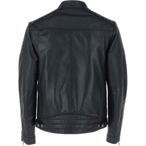 Customized High Quality Unisex Leather Jacket Custom Logo Design Daily Use Leather Custom Color Genuine Leather Jackets for <b>Men</b> - Product Image 4
