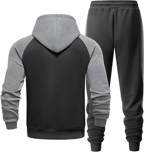 Conjunto Deportivo Moderno Unisex 2 en 1, Diseño en Poliéster/Algodón, Sudadera Lisa con Capucha y Pantalones Deportivos, Ropa Deportiva para Entrenamiento, Venta al Por Mayor - Product Image 4