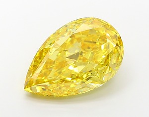 Diamante Suelto de Color Amarillo Intenso de 10.86 Quilates, Forma de Pera Modificada, Claridad VS1, Pulido Excelente, Gema Cultivada en Laboratorio CVD - Product Image 1