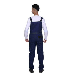 Salopette de travail décorative en cuir véritable gaufré, robuste, unisexe, personnalisable, qualité supérieure, pour infirmiers - Product Image 4