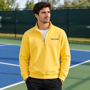 Sudadera con Cierre de Cremallera para Hombre, con Opciones de Logotipo Personalizado en el Pecho, para Ropa de Marca Privada, Suministro de Fábrica al por Mayor - Product Image 6