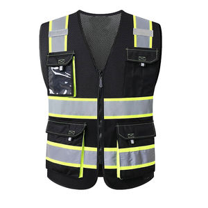 Reflective Vest Safety Vest <b>Jacket</b> Strip Personal Security <b>Construction</b> High Visibility Hi Vis <b>Work</b> Safety Vest - Product Image 1