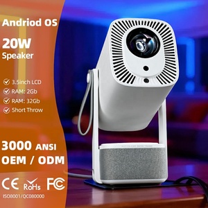 Proyector Láser Portátil 2 en 1 A005 Pro MINI con Enfoque Automático, Altavoz de 20W, Luz Ambiental, Alta Luminosidad, para Juegos, Cine en Casa, Smart TV - Product Image 1