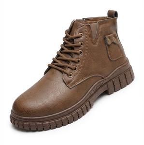 Bottes Western en Cuir Véritable pour Hommes Obexa IRONX, Chaussures Décontractées à Enfiler, Durables, Toutes Saisons, Chaussures de Travail - Product Image 4