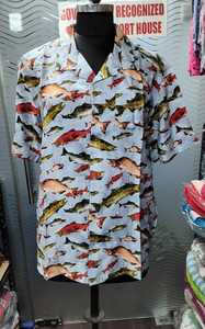 Chemise décontractée pour homme en sergé hawaïen à manches courtes, col montant, bouton unique, imprimé feuilles tropicales, écologique, respirante, noir et vert - Product Image 2