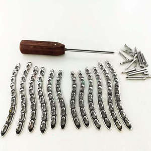 Placas Clavículares S de 3.5mm, 5-10 Orificios, Izquierda y Derecha, con Tornillos, 113 Piezas, Acero Inoxidable, CE, Set SI-KPR-14, Reutilizables, Clase I, de Dentavex - Product Image 4