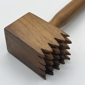 Wholesale Price Premium Teak Wood Meat Mallet Handcrafted Dual Sided Tenderizer Eco Friendly Steak Hammer Kitchen Utensil - Product Image 2