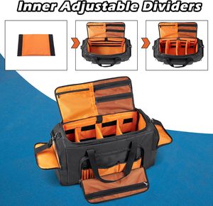Bolsa de deporte para zapatillas con 3 divisores ajustables, bolsa de viaje para zapatillas con correas para el hombro para un transporte cómodo, bolsa para baloncesto - Product Image 6