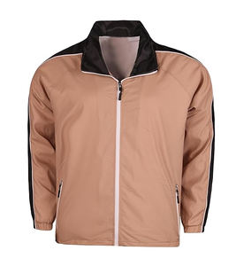 Survêtement en nylon coupe ajustée avec logo personnalisé OEM, coupe-vent, vêtements de sport, col montant, fermeture éclair, coupe-vent pour homme, résistant à l'eau, décontracté - Product Image 2
