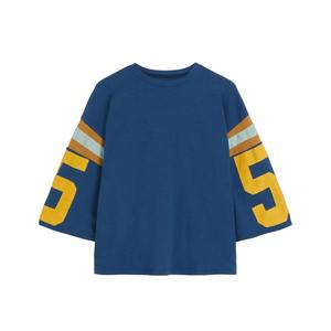 เสื้อเจอร์ซีย์อเมริกันฟุตบอลทรงโอเวอร์ไซส์ ยูนิเซ็กซ์ พิมพ์ลาย สไตล์ฮิปฮอป ผ้าฝ้าย 100% คอทรงโอ รับสกรีนโลโก้ สวมใส่สบาย ระบายอากาศได้ดี สไตล์วินเทจ - Product Image 1