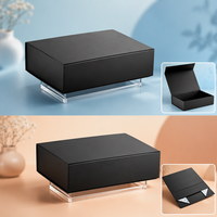 Boîte cadeau pliable magnétique en carton rigide avec laminage mat pour cigares, etc.