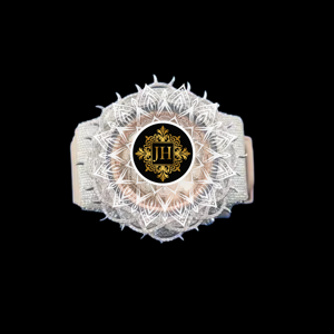 Reloj de Lujo con Bisel de Plata Vintage y Correa de Goma, con Piedra Moissanite VVS Premium de Alta Calidad, Estilo Hip Hop para Hombre - Product Image 1