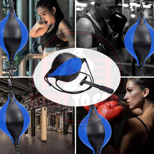 Nouvel Arrivage : Sacs de Frappe Personnalisés à Double Extrémité avec Ballon de Réflexe de Boxe, Pompe et Bandeau – Idéal pour la Gym, le MMA et la Boxe - Product Image 5