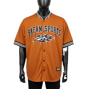 เสื้อยืดผู้ชายผ้าฝ้าย 100% ทรงหลวม พิมพ์ลาย เสื้อเบสบอลผู้ชาย ระบายอากาศได้ดี ผ้าโพลีเอสเตอร์ถักลายริบ  โลโก้แบบรีดร้อนสั่งทำได้ - Product Image 1