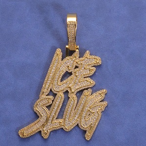Colgante de Caligrafía Árabe con Diamante Cultivado en Laboratorio, Plata 925, Joyería de Diseño Ligero y de Lujo con el Nombre de Alá, Regalo Islámico - Product Image 1