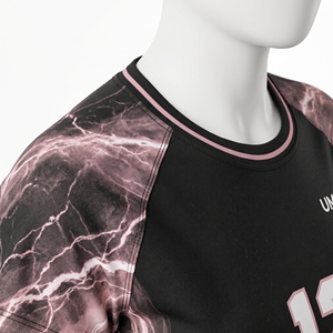 Conjunto de Uniforme de Voleibol Personalizado para Mujer, Jersey Raglán de Corte Holgado, Pantalones Cortos de Spandex, Kit de Equipo Sublimado con Nombre y Número, Poliéster de 180g - Product Image 5