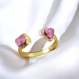 เครื่องประดับแหวนชุบทองทับทิม-แหวนพลอยเงิน925 - Product Image 2