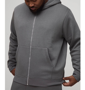 Sudadera con Capucha Estilo Británico para Hombre, Invierno, con Apliques y Parches, Manga Larga, Ecológica, Transpirable, con Cierre, de Poliéster - Product Image 3