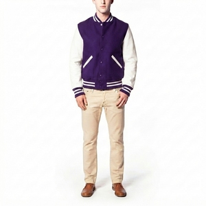 Chaqueta Universitaria Personalizada para Hombre, Estilo Griego, Productos de Hermandad, Chaqueta Letterman con Mangas en Contraste - Product Image 1