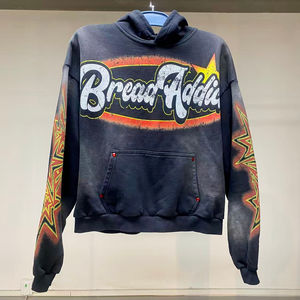 Ropa Urbana Personalizada de Alta Calidad, Fabricada con Tela 100% Algodón French Terry, Estampada, Lavada al Ácido, de Gran Tamaño - Product Image 1