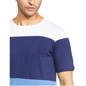 Camiseta de algodón de manga corta y cuello redondo para hombre, diseño personalizado de alta calidad al por mayor, de Pakistán - Product Image 3