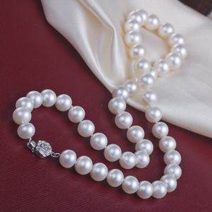 Collar de Perlas de Agua Dulce de Diseño Casi Redondo, Micro Imperfectas, de 8-9 mm, Moda Coreana de Zhuji, Venta al por Mayor - Product Image 1