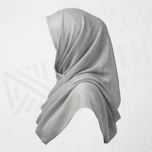 Hiyab de Chifón de Color Sólido para Mujer, Transpirable, para Uso Diario, Pañuelo Étnico de Oriente Medio - Product Image 3