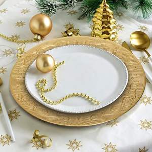 Assiette de présentation florale vintage élégante pour un service de table de mariage classique - Product Image 5