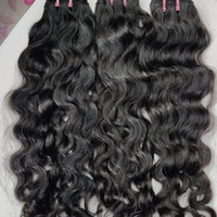 Extensions de cheveux humains vierges indiens bruts Deep Wave, tissage de cheveux à double trame 100g, naturel, toutes couleurs, Perm Mkvvk Hair