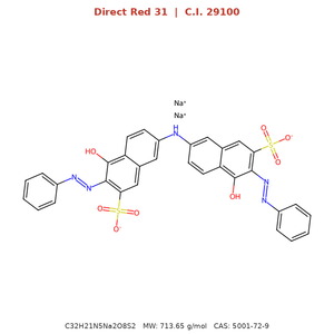 Rojo Directo 31 Rojo 12B CAS 5001-72-9 CI 29100 Tinte Textil en Polvo Rojo para Papel Shramik Chemicals - Product Image 6