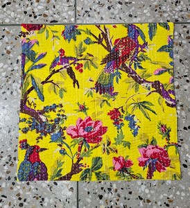 Indian Handmade Cotton Kantha Cushion Cover Hand Stitched <b>Pillow</b> <b>Case</b> Bohemian Home Decor Manufacturer Exporter - Product Image 4