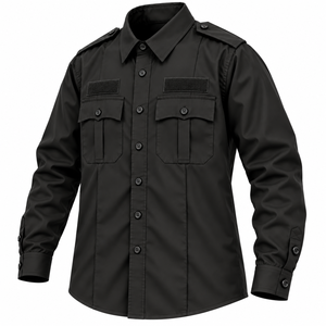 Camisa de Guardia de Seguridad para Hombre con Logotipo Personalizado, Manga Larga, Uniforme de Trabajo, Camisa de Servicio, Uniforme de Seguridad Personalizado para Hombre - Product Image 5
