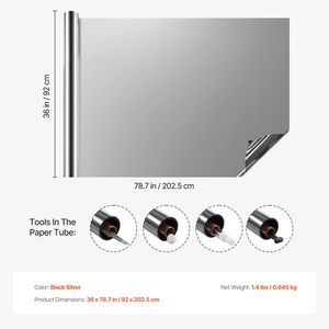 Pellicola Privacy Unidirezionale per Finestre, Effetto Specchio Diurno, Controllo del Calore, Adesione Statica, Protezione Solare - Product Image 5