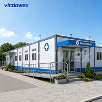 VICDOWEX Clinique modulaire préfabriquée contemporaine en kit pour le bâtiment de bureaux, le chantier, l'entrepôt et les zones éloignées