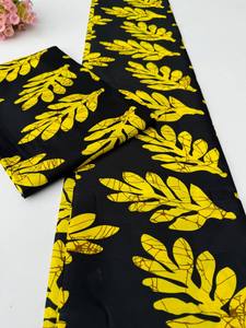 ผ้าพิมพ์ลายแอฟริกันไนจีเรียพรีเมียม ผ้าฝ้าย 100% ดีไซน์สีสันสดใสสำหรับเสื้อผ้าแฟชั่น แอฟริกาใต้ - Product Image 5