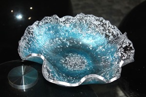 Bol en résine fait main avec étoiles scintillantes et accents de flocons argentés – Décoration d'intérieur de haute qualité, idées cadeaux pour fêtes, personnalisable - Product Image 6