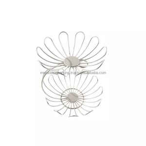 Cestas de fruta de alambre de metal con forma de flor redonda de 2 niveles Solución de almacenamiento de vajilla y utensilios de cocina multiusos - Product Image 3