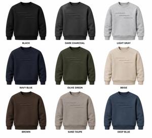 Sweat-shirt en molleton pour homme, motif personnalisé sur la poitrine, mélange de coton lourd, coupe classique, col rond, respirant, écologique, hiver - Product Image 6