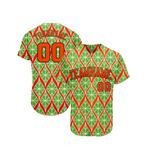 Custom Winter Baseball Jersey Green Yellow Gradient Sublimated Print Teamname 00 Front Logo Unisex Adult Full Sleeve Regular Fit - Product Image 6