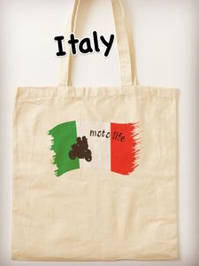 Sacs fourre-tout en toile de coton avec impression drapeau et calligraphie arabe, cadeau promotionnel, pour courses en gros, souvenir de la Journée nationale de Dubaï - Product Image 6