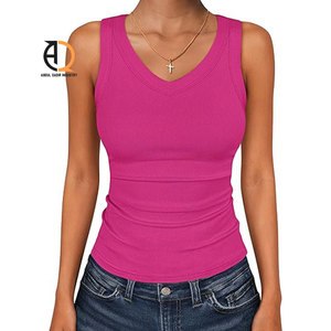 เสื้อกล้ามผู้หญิงลำลองผ้าฝ้ายแขนกุด - Product Image 2