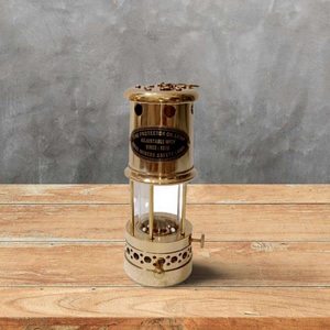 Brass Finish Hanging <b>Mini</b> Protector Oil Lamp Adjustable Wick Coal Miner Safety <b>Lantern</b> Decor - Product Image 6