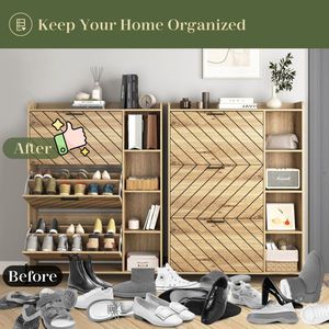 Mobiletto Portascarpe Moderno e Semplice in Metallo per Organizzazione e Stoccaggio in Casa e Soggiorno - Product Image 6