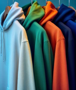Sweat-shirt à capuche unisexe 100% coton French Terry imprimé, coupe décontractée, poche avant, respirant, idéal pour l'automne - Product Image 2