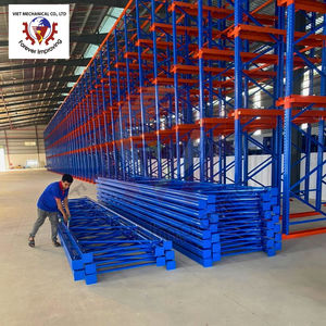 Heavy Duty <b>Steel</b> Upright Selective Pallet <b>Racking</b> for Warehouse Storage with Row Spacer and Adjustable Beam Structure - Product Image 1